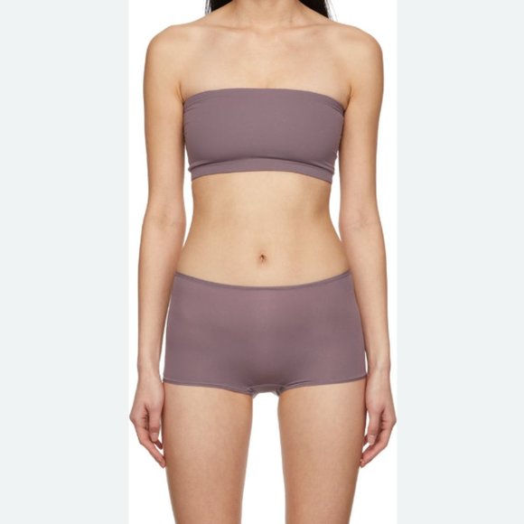 Skims Fits Everybody Bandeau Bra ONLY in Plum Purple Size Small NWT RARE - Picture 1 of 7